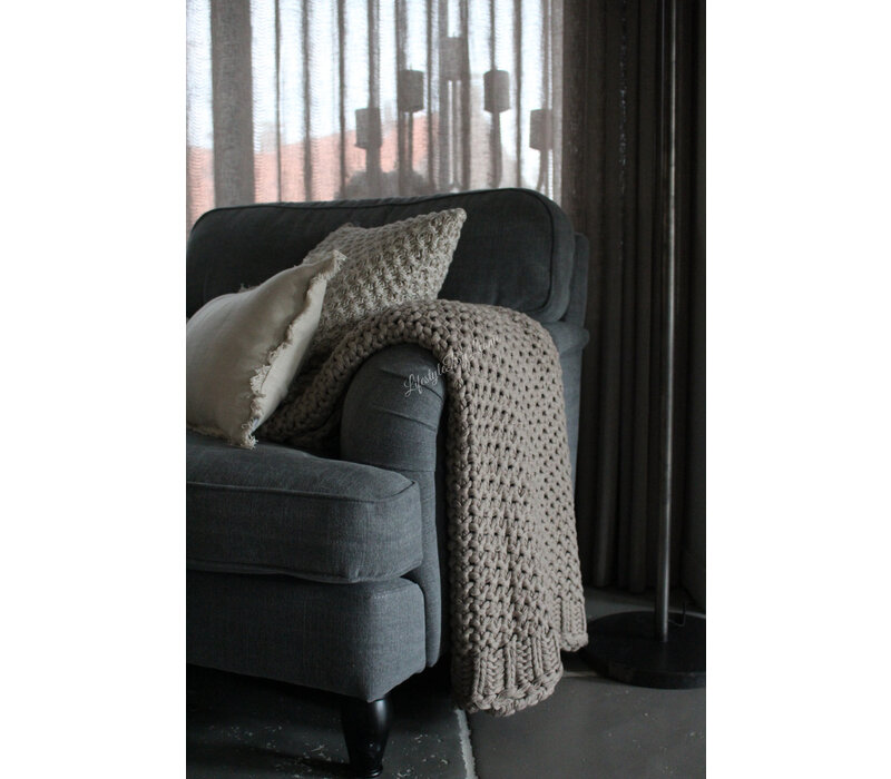 SILT woondeken / plaid Bilbao beige 170 x 130 cm