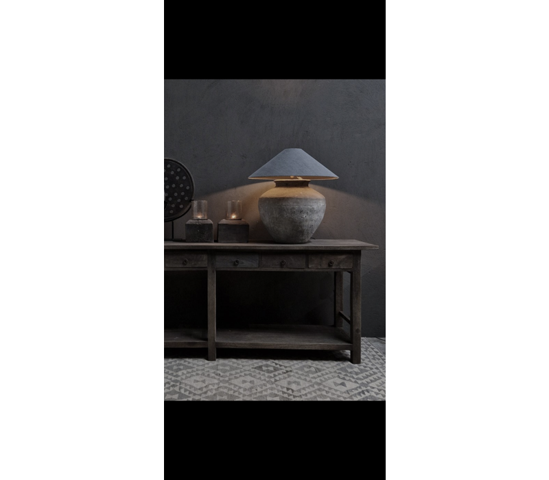 LUKSA wandkast / sidetable Jensen Antique grey 240cm