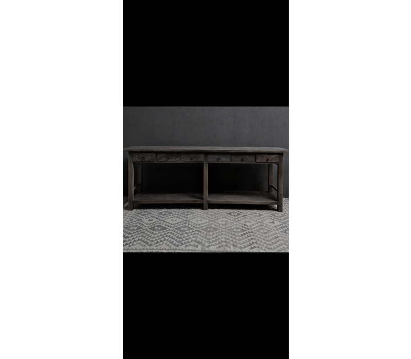 LUKSA wandkast / sidetable Jensen Antique grey 240cm