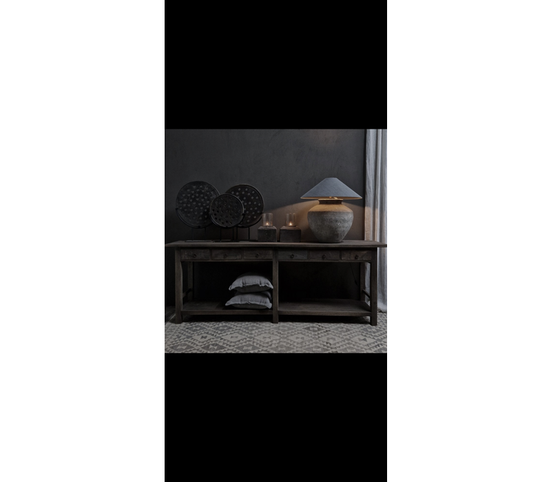 LUKSA wandkast / sidetable Jensen Antique grey 240cm