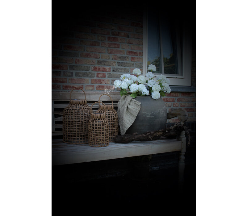 Solar lamp  Madeira naturel bruin 35cm