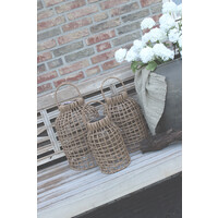 Solar lamp  Madeira naturel bruin 35cm