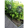 Solar LED lamp prikker Bol zwart 80 cm