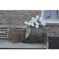 Zijden Hortensia Annabelle tak white 60 cm