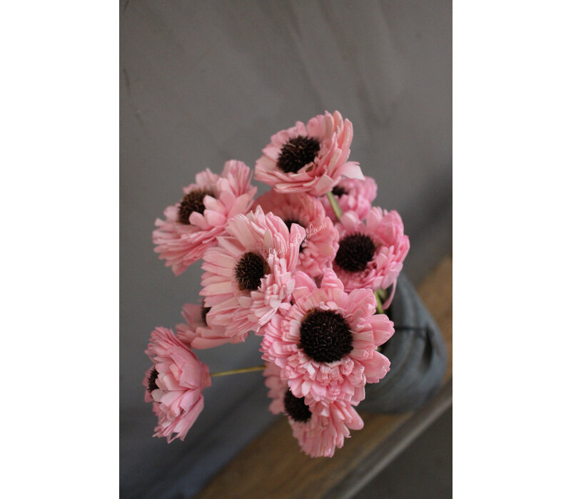 Namaak bosje gerbera germini Pink 10stuks