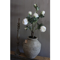 Namaak pioenrozen in pot Wit 68 cm
