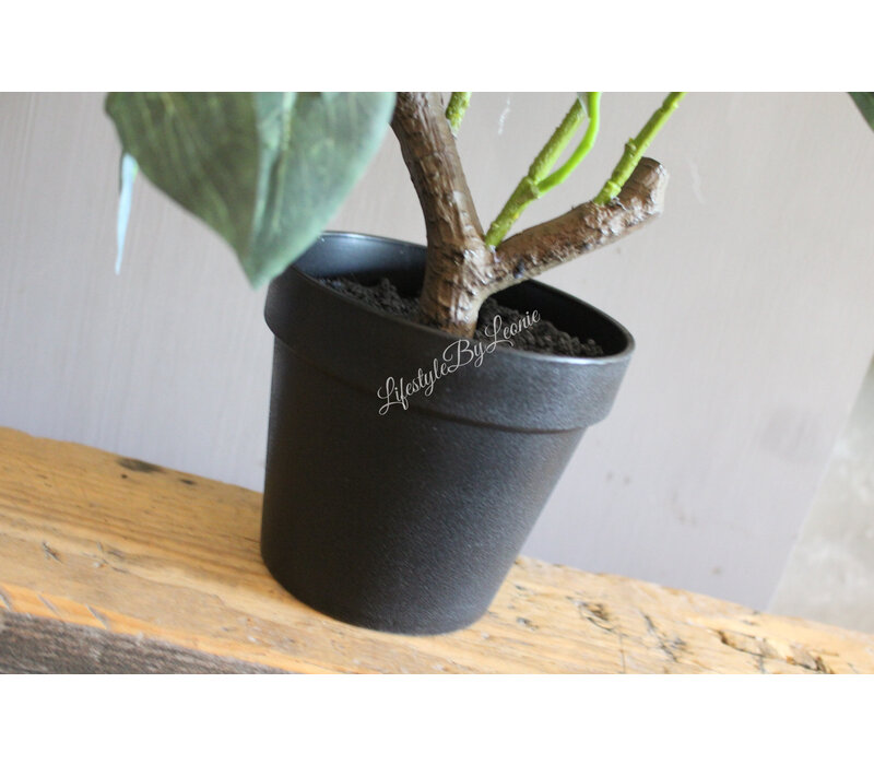 Namaak pioenrozen in pot Wit 44 cm