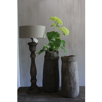 Aura Peeperkorn grote unieke houten vijzel pot