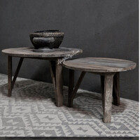 LUKSA salontafel set Tein 80/60 cm