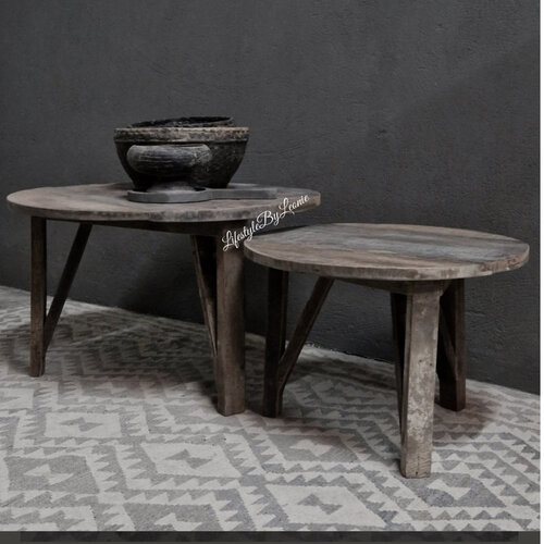LUKSA salontafel set Tein 80/60 cm 