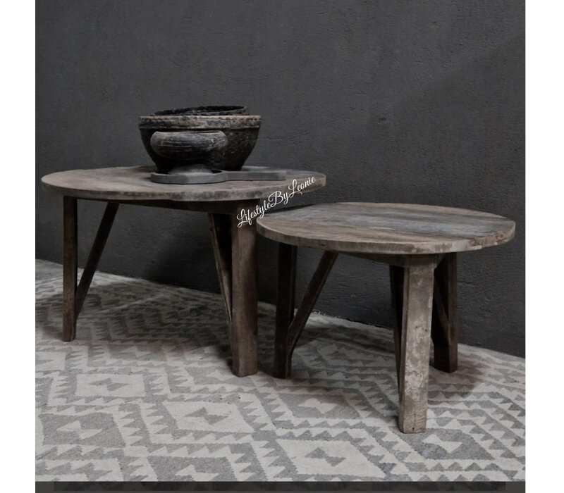 LUKSA salontafel set Tein 80/60 cm