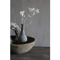 Zijden flannel flower tak White 81cm