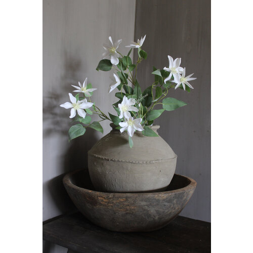 Zijden Clematis tak white 86 cm 