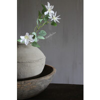 Zijden clematis tak White 86cm