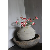 Zijden mini roos Old pink 65cm