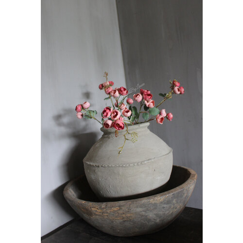 Zijden mini Roos old pink 65 cm 