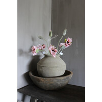 Zijden papaver / klaproos light pink 76cm