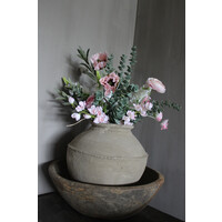 Zijden mini tak Papaver / Klaproos light pink 50 cm