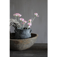 Zijden mini tak Papaver / Klaproos light pink 50 cm
