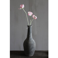 Zijden mini tak Papaver / Klaproos light pink 50 cm