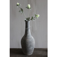 Zijden Distel white / green 40cm