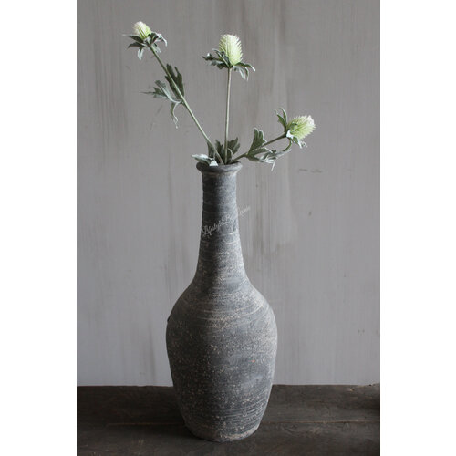 Zijden Distel white / green 40 cm 