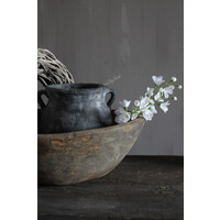 Zijden tak Campanula / klokjes bloem white 70cm