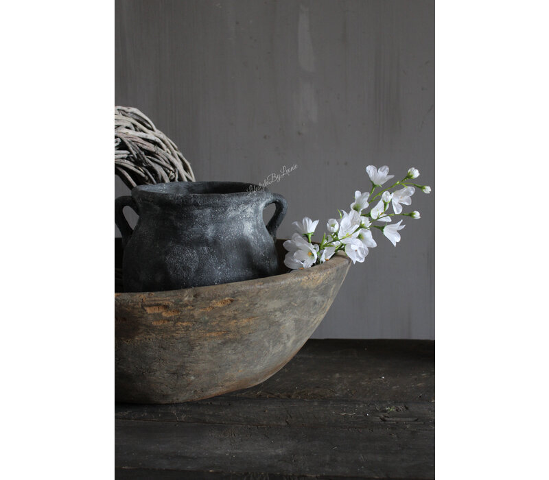 Zijden tak Campanula klokjes white 70 cm