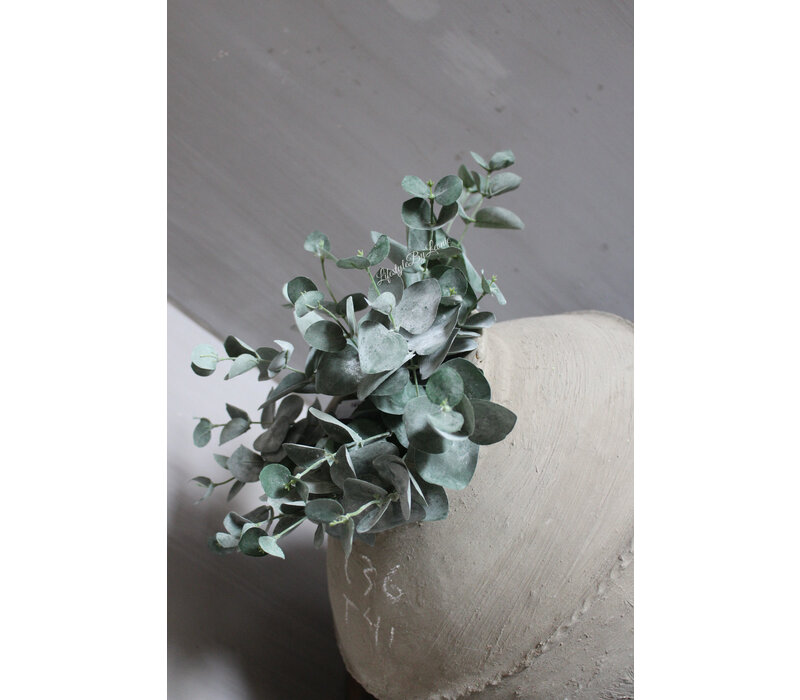 Zijden bosje Eucalyptus grey/green 28 cm