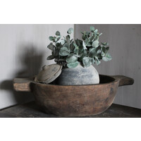 Zijden bosje Eucalyptus grey/green 28 cm