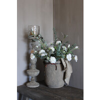 Brynxz stenen pot Rustic 2 ears rope 32 x 30 cm