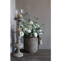 Zijden Lisianthus tak white 70 cm