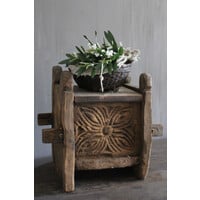 Namaak toefje olijf / gipskruid in shabby doek