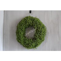 Namaak groene moskrans 45 cm