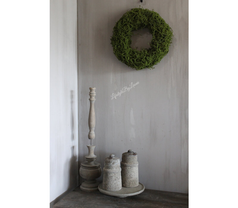 Namaak groene moskrans 45 cm
