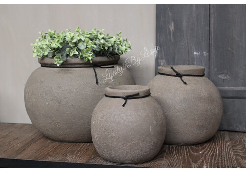 STILL ronde kruik Kendal leem 13 cm