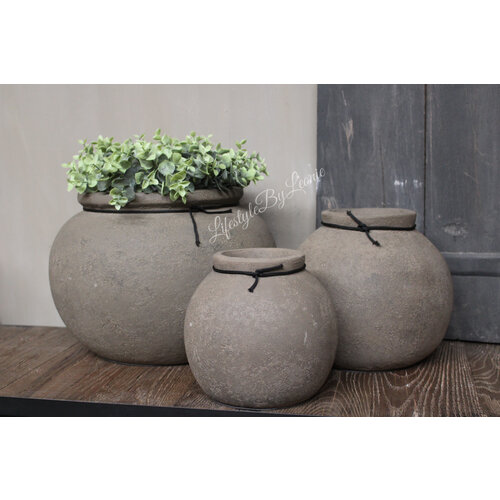 STILL ronde kruik Kendal leem 13 cm 