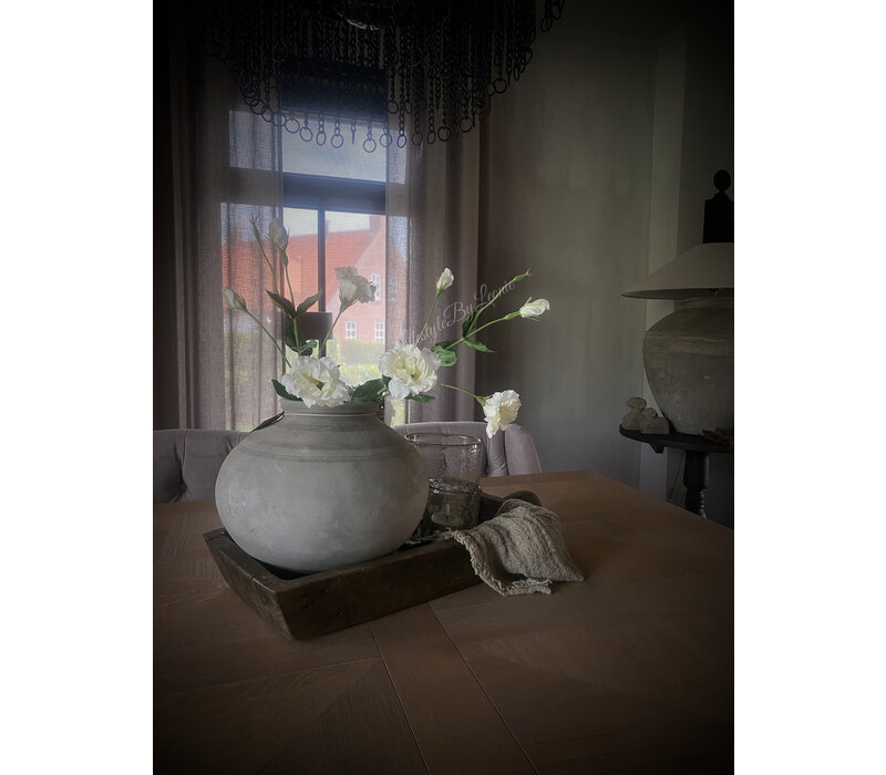 Massief houten bak met handvat Wulan 65 cm