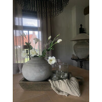 Zijden Lisianthus tak white 70 cm