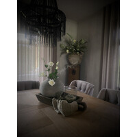 Zijden Lisianthus tak white 70 cm