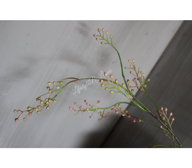 Namaak Rozenbottel tak light pink 110 cm