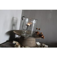 Roestige kerstbellen aan tak 50 cm