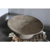 Roestig plateau op voet 42 x 15 cm