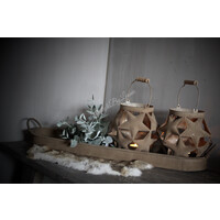 Roestig windlicht Star ball 18 cm