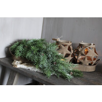 Roestig windlicht Star ball 18 cm