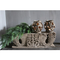 Roestig windlicht Star ball 18 cm