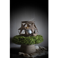 Roestig windlicht Star ball 27 cm