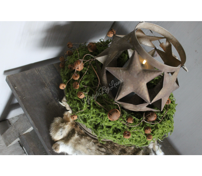 Roestig windlicht Star ball 27 cm