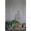 Roestige kerstboom met belletjes 40 cm