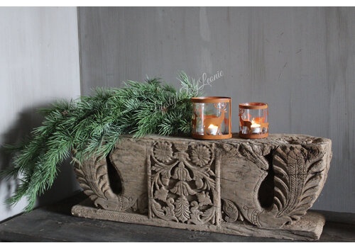 Roestig windlicht Hert 8,5 cm